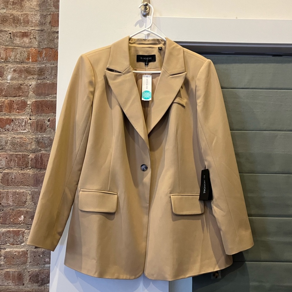 11 Honore Olivia Single Breast Boyfriend Blazer size 16W